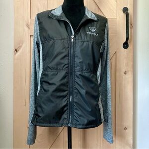 Women's Topgolf Black and Gray Lightweight Jacket Large